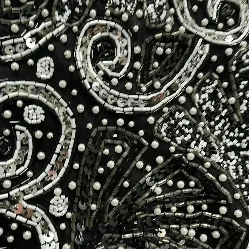 Lawrence Kosar New York vintage hand beaded mini cocktail dress S